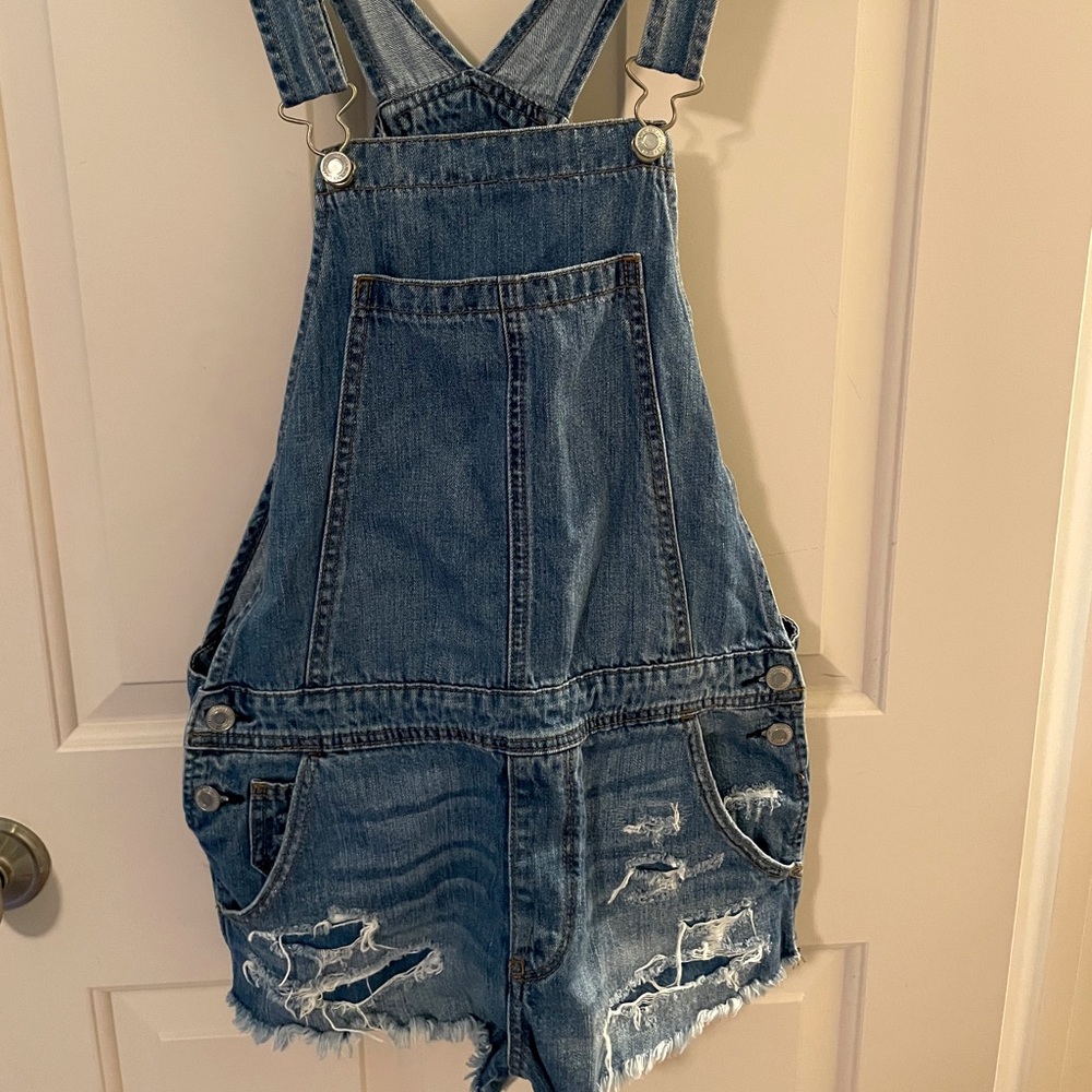 American Eagle Tomgirl Shortall Overalls